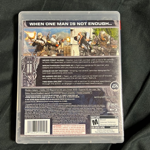 PlayStation 3 Army of Two Video Game - Picture 2 of 3